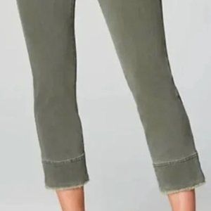 J. Jill Authentic Fit Cropped Jeans with Fringe Hem in Light Caraway, Si…